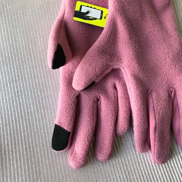 Nike Women's Cold Weather Fleece Gloves Pink - Picture 3 of 3